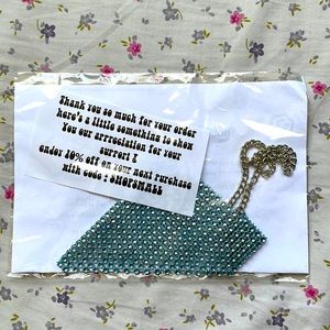 Light Blue Gem Rave/ Festival Mask